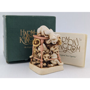 Harmony Kingdom Treasure Jest Trinket Box Tony's Tabbies Cat Pile Orange Tabby